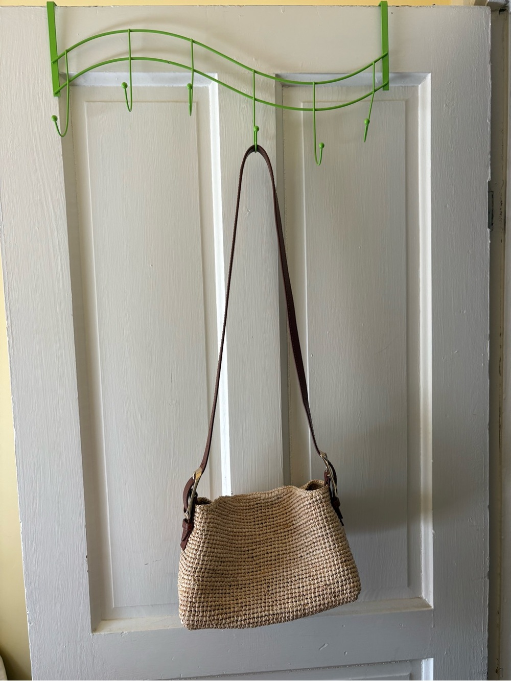 J Crew Berkeley small handknotted shoulder bag in raffia - Picture 6 of 8